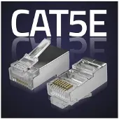Qoltec 54554 Modulaire RJ45-connector | CAT5e | FTP | Vergulde contacten | 100 stuks