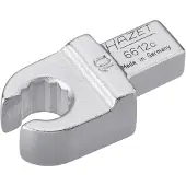 Hazet Insteek-ringsleutel · open 6612C-10 · 9 x 12 mm insteekvierkant massief · Buitentwaalfkant profiel · SW 10 mm