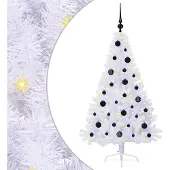 Syfax Kunstkerstboom met 150 LED Wit 150 cm PVC en staal