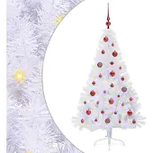 Syfax Kunstkerstboom met 150 LED Wit 150 cm PVC en staal