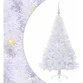 Syfax Kunstkerstboom met 150 LED Wit 150 cm PVC en staal