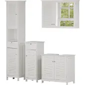 Vicco Badkamermeubelset Riad Wit 4-delig, Model 40468