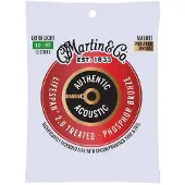Martin strings MA500T AUTHENTIC TREATED EXTRA LIGHT 92/8 PHOSPHOR BRONZE EX. LIGHT 10-14-23-30-39-47 12 STRINGS