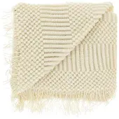 Unique living - Plaid Palma Dove White -130x160cm