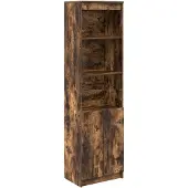 vidaXL Highboard 50x35x180 cm spaanplaat gerookt eikenkleurig