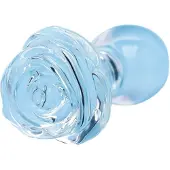 Clarity Utopian Bloom - glazen anale plug (transparant)