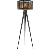 LINDBY Vloerlampe , Thoralf, Zwart, Woonkamer, Metaal