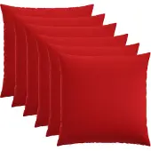 vidaXL Kussensloop 6 st HEERLEN Rood 55 x 55 cm Stof
