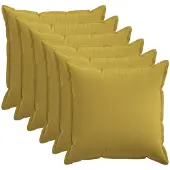 vidaXL Kussensloop 6 st HOUTEN Lichtgroen 55 x 55 cm Faux Linnen
