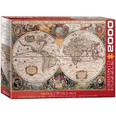 Sonstige Verlage Oude wereldkaart, puzzel van 2000 stukjes