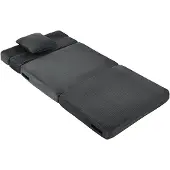 HOMCOM Slaapfauteuil 2-in-1, opvouwbaar, zonder armleuningen, slaapbank met kussen, corduroy-look