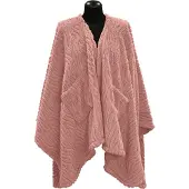 Unique living - Omslagplaid Clio 148x160cm - Old Pink