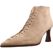 Hispanitas Dames Taupe leren laarsjes Paris (38), Leer, 3 tot 5 cm, Ritssluiting, Casual HI264960