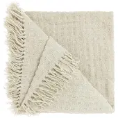 Unique living - Plaid Verlin Dove White -130x180cm