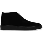 Manfield Zwarte suède desert boots | Maat 46