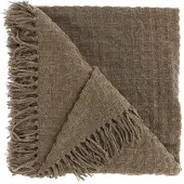 Unique living - Plaid Verlin Taupe -130x180cm