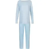 Mey Pyjama Serie Simple Stripes Alice Blue | Maat 48