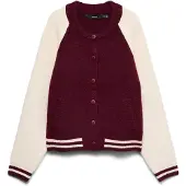 Vero Moda Gebreid vest 'FRANNIE' ecru / rood