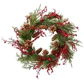 PerfectLED Kerstkrans | | Ø 55 cm (Decoratie, Kunststof, Rood)