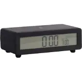 Karlsson Berlin LCD Wekker | 8x4.5x7cm | Zwart
