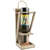 Tuinplus Vogelvoederfles Hout