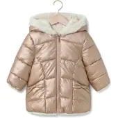 Mayoral Baby Jassen Reversible Faux Fur Jacket - Roze - Maat 98