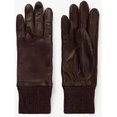 Hestra donkerpaarse leren handschoenen | Maat: 8