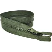 Merkloos Medium Duty Rits, 70cm, Olijfgroen