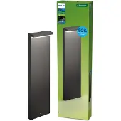 Philips LED tuinpadverlichting - tuinlamp Bustan, zwart, Aluminium, Modern, LED buitenlamp
