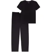 Schiesser Pyjama 'Mix & Relax' zwart