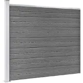 vidaXL Schuttingpanelenset 699x146 cm HKC bruin