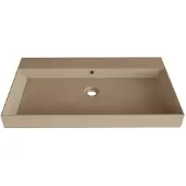 SaniGoods Kolo wastafel 90cm met 1 kraangat mat cappuccino