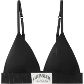 Calvin Klein Dames-bralette met driehoekige vorm zonder beugels (Zwart)