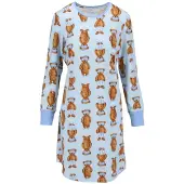 Ringella Katoenen dames nachthemd blauw | Maat 42