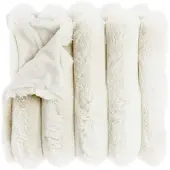 Unique living plaid liebe dove white -150x200cm