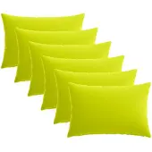 vidaXL Kussensloop 6 st HEERLEN Heldere Groen. 50 x 70 cm Polyester