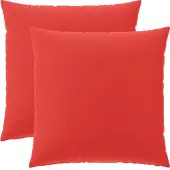 vidaXL Kussensloop 2 st HEERLEN Rood 60 x 60 cm Polyester