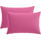 vidaXL Kussensloop 2 st HEERLEN Roze 40 x 60 cm Polyester