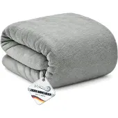 Beautissu Aurelia – Zacht Fleece Deken 150 x 200 cm – Fleece Plaid Grijs