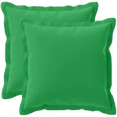 vidaXL Kussensloop 2 st HOUTEN Groen 40 x 40 cm Polyester