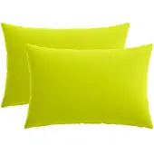 vidaXL Kussensloop 2 st HEERLEN Heldere Groen. 50 x 80 cm Polyester