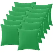 vidaXL Kussensloop 12 st HEERLEN Groen 50 x 50 cm Polyester