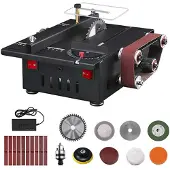 OEM Tafelzaag en bandschuurmachine, 2-in-1 functionaliteit, instelbare snelheidsregeling, EU-stekker, EU