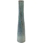 Light & Living SETIMMO keramieken vaas 12x55,5 cm - blauw/bruin
