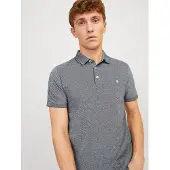 Jack & Jones Shirt 'JJEPaulos' grijs gemêleerd / wit