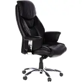 Hjh OFFICE PRADO Leder - Luxe directiestoel Zwart