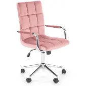 Halmar Bureaustoel GONZO 4 roze fluweel