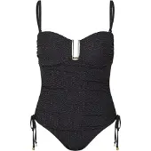 Biba Dames/Dames zebraprint ééndelig badpak (Zwart)
