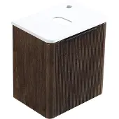 Differnz Olle badkamermeubel met ribbelfront 40cm bruin