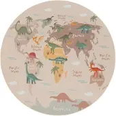 TT Home Kinderkamertapijt, jongenskamertapijt, meisjeskamertapijt, antislip dinosaurussen, aarde